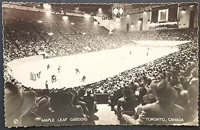 1940's Toronto Maple Leaf Gardens Black & White Postcard Rare Vintage Hockey NHL • $60