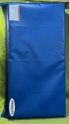 Resilite Mat Blue Bifold Gymnastics 2”x4’x6’ Cheerleading Tumbling Exercise EUC • $200