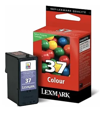 Lexmark 18C2140E 37 Original Ink Cartridge Tri-Colour Cyan Magenta & Yellow • £12.99