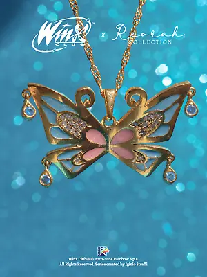 Winx Club® Bloom Enchantix Wings Necklace Gold Plated • $38