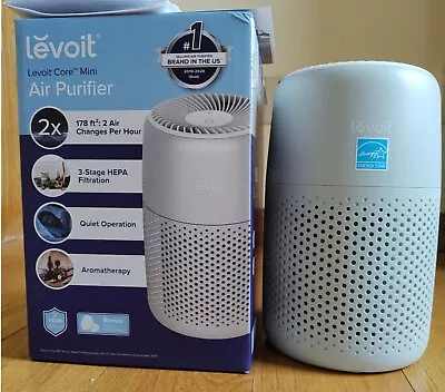 Levoit Core Mini Air Purifier White True HEPA Desktop Air Cleaner • $29.99