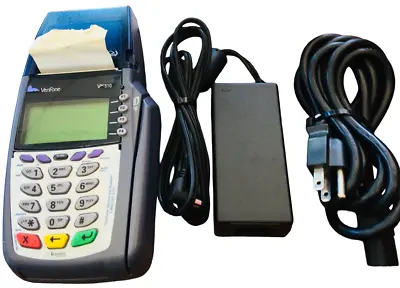 Verifone Omni 5100 Credit Card Processor Vx510 W/ AC Adapter Power Cord Untested • $15