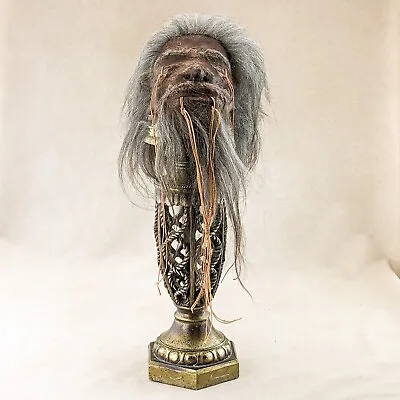 A62 Shrunken Head Reproduction Tsantsa By Local Tribesmen Oddities Curiosities • $124.99