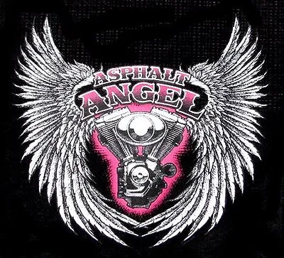 $24.99 • Buy Asphalt Angel V Twin Engine Wing Skull Biker Girl Chopper Sweatshirt  551