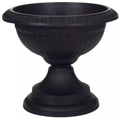 Grecian Pots Urn Planter Plant Flower Pot 42cm Round Plastic Base Home Garden • £6.99