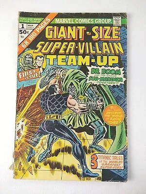 Giant-Size Super-Villain Team-Up #1 (1975 Marvel Comics) Namor Dr. Doom Cover • $12.99