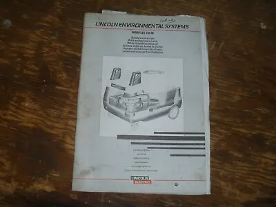 Lincoln Mobiflex 200-M Welding Fume Extractor Owner Operator Maintenance Manual • $72.44