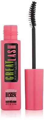 Maybelline New York Great Lash Curved Brush Mascara Blackest Black • $6.99