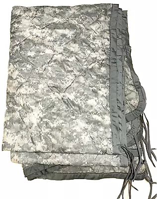 $25.50 • Buy USGI Army ACU Digital Camo Wet Weather Poncho Liner, Woobie Blanket VGC / EXC
