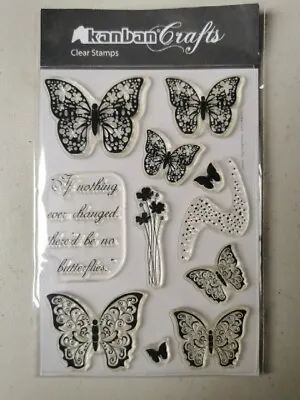 Kanban Crafts - Butterflies Stamp Set - 11 Stamps  • £5.99