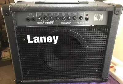 Laney GC30 Solid State Guitar Amplifier With Overdrive And Reverb Inc Foot Pedal • £45