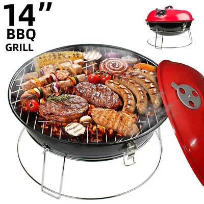 35cm BBQ Charcoal Portable Grill Outdoor Camping Patio Garden Charcoal Kettle • $45.49