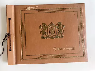 Vintage Family Photo Album Military 1940s+ Couples Soldiers Cars • $59.99