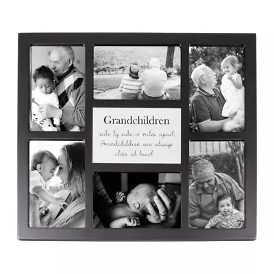 Modern Black Multi Collage Frame With Grandchildren Wording And Cute Phrase B... • £22.50