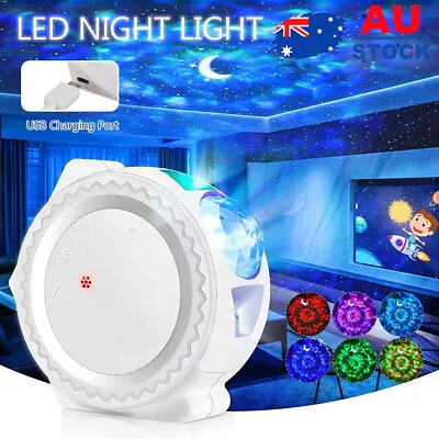 $19.99 • Buy LED Galaxy Starry Night Light Projector Ocean Star Sky Party Baby Kids Room Lamp