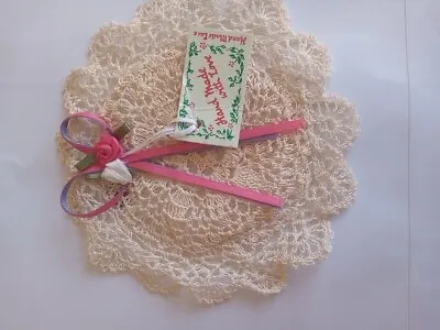 Vintage Lavender Sachet Bag Handmade Cream Lace EMPTY Fill Your Own Lavender • £4.99