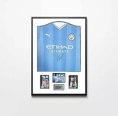 Authentically Signed Phil Foden - Manchester City Framed Shirt • £295