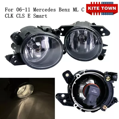 Fog Lights Driving Lamp Halogen For 06-11 Mercedes Benz ML C CLK CLS E Smart • $35.14