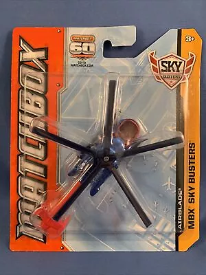 Matchbox 2013 SkyBusters Airblade Diecast 60th Anniversary Blue/Red New VHTF • $12.50