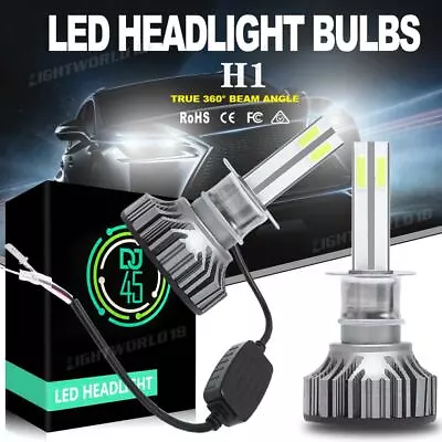 4-Sides H1 LED Headlight 120W 32000LM High Beam Fog Light Bulb 6000K Xenon White • $13.79