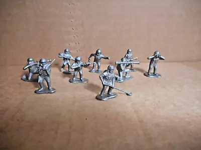 Vintage Giant Brand Spacemen Space Soldiers 9 Different Poses Ho Silver Ex • $10