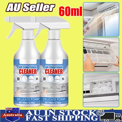 2x Household Air Conditioner Foaming Cleaner Air Con Coil Foam Cleaning Spray AU • $13.96