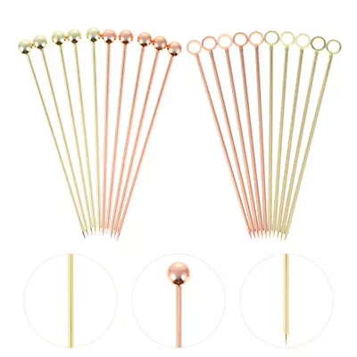 20Pcs Stainless Steel Cocktail Picks Martini Toothpicks For Olives Stainless • $13.50