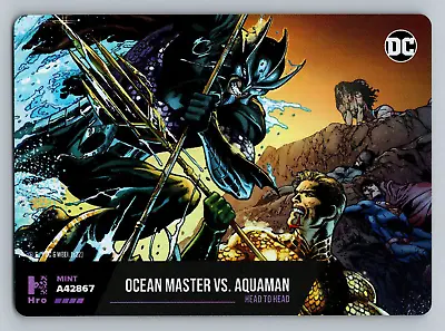 2022 DC Chapter 2  Ocean Master Vs. Aquaman  Trading Card NM SW1 • $8.41