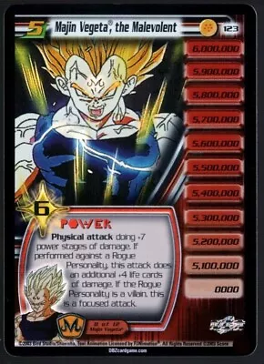 Majin Vegeta The Malevolent Babidi Saga Foil 123 Dragon Ball Z Dbz Score Tcg Ur • $33