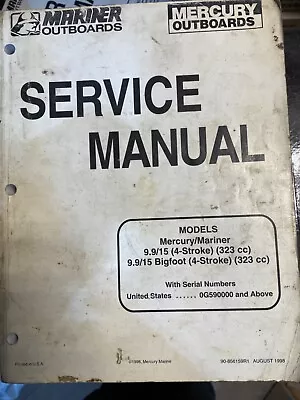 Mercury/Mariner Outboards 9.9 /15 Bigfoot 4-Stroke Service Manual 90-856159R1 • $26.95