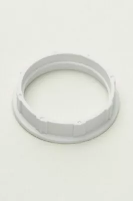 White Shade Ring For SES E14 Light Bulb Lamp Holders Threaded Sleeve 27mm • £2.05