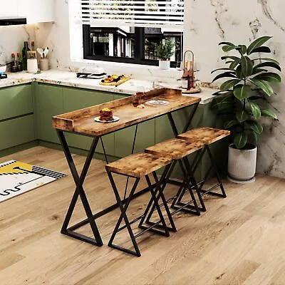 Modern Design Kitchen Dining Table Pub Table With X-Shaped Table Legs • $237.70