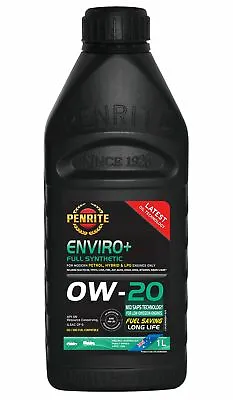 $17.95 • Buy Penrite Enviro+ 0W-20 Engine Oil 1L Fits Honda Civic 1.5 RS Turbo (FC), 1.8 (FC)