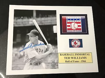 Ted Williams Signed Autograph 5x7 Photo In A 8x10 MattedCOAHOF • $0.99