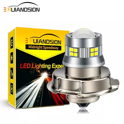 P26S 2016 LED 10-30V Motorbike Scooter Headlight Bulb Front Driving Lamp White • $13.04