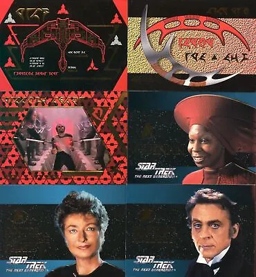 £19.29 • Buy Star Trek Next Generation Episodes Season 2 Embossed Card Set 6 Cards S7-S12