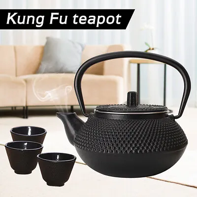 Japanese Style Cast Iron Tea Pot Kettle Tetsubin Teapot Comes With Strainer Tea • $25.89