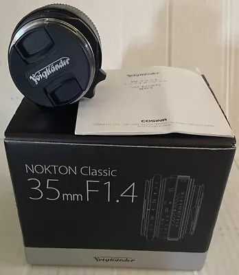 Nokton Classic 35mm F1.4 II VM-Mount • $524