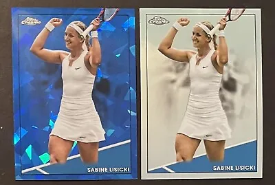 (2) 2021 Topps Chrome Tennis Sabine Lisicki #90 Base Sapphire • $4.49
