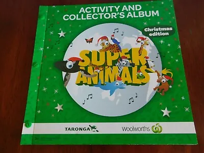 Woolworths Super Animals Album Christmas With  Full Set Of Cards   • $10