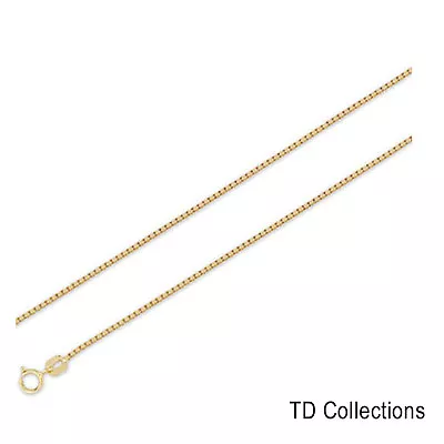 Gold - 14kt Gold Necklace Gold Chain Box 16 18 20 22 24  Box Chain Box Chain • $185.79