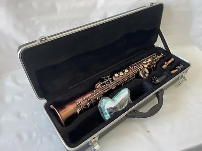 Professional OPUS Antique Straight Soprano Saxophone Sax With Hard Case • $450