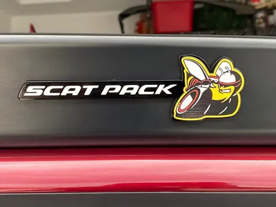 Mopar Licensed Scat Pack Bee Acrylic Trunk Rear Spoiler Badge 1PC • $59.99