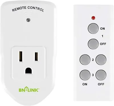 BN LINK Wireless Remote Control Electrical Outlet Switch For Appliance 1 Pack • $12.99