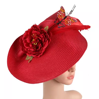  Tea Party Hat Camo Ladies Bridal Fascinator Headband Flower Headgear • £14.25