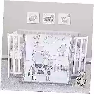  Cottage Farm 4-Piece Baby Nursery Crib Bedding Set Includes Quilt Fitted  • $91.02