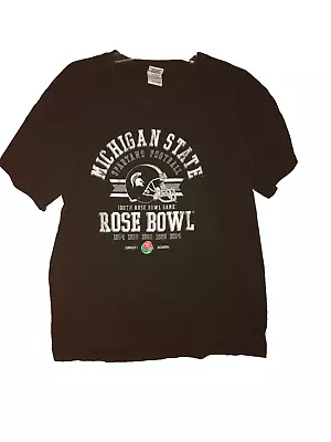 MICHIGAN STATE ROSE BOWL 100th Rose Bowl Game 2014 Pasadena Spartan Football Tee • $14.99