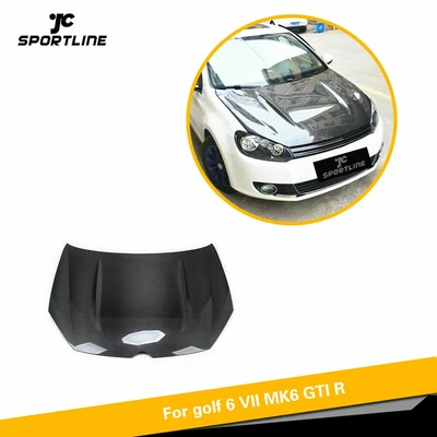 $1932.34 • Buy Front Engine Bonnet Hood Cover Fit For VW GOLF 6 MK 6 /GTI/ R 10-13 Carbon Fiber