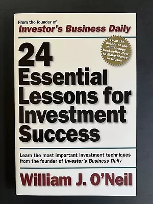 24 Essential Lessons For Investment Success William O'Neil IBD NEW & UNREAD • $7.25