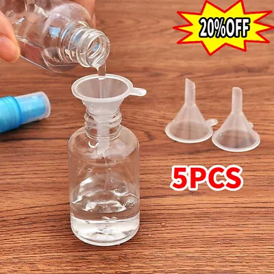 5x Small Plastic Filling Mini Funnel Atomisers Diffusers Bottles Perfume Vape R0 • $12.44